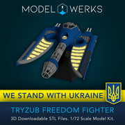 1/72 Scale Tryzub Freedom Fighter STL File Download