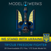 1/72 Scale Tryzub Freedom Fighter STL File Download