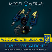 1/72 Scale Tryzub Freedom Fighter STL File Download