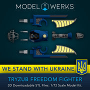 1/72 Scale Tryzub Freedom Fighter STL File Download