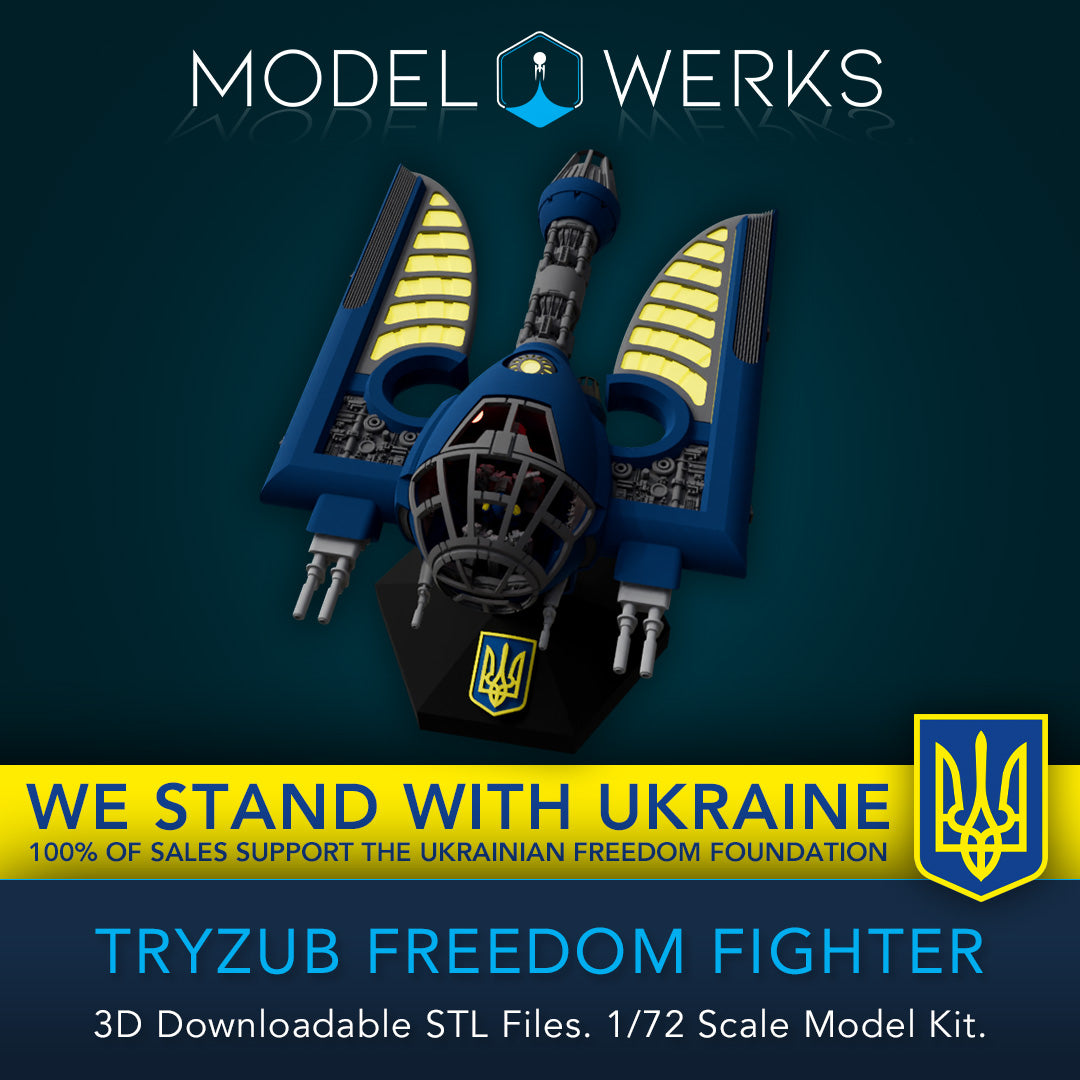 1/72 Scale Tryzub Freedom Fighter STL File Download – modelwerkshop