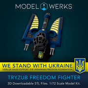 1/72 Scale Tryzub Freedom Fighter STL File Download