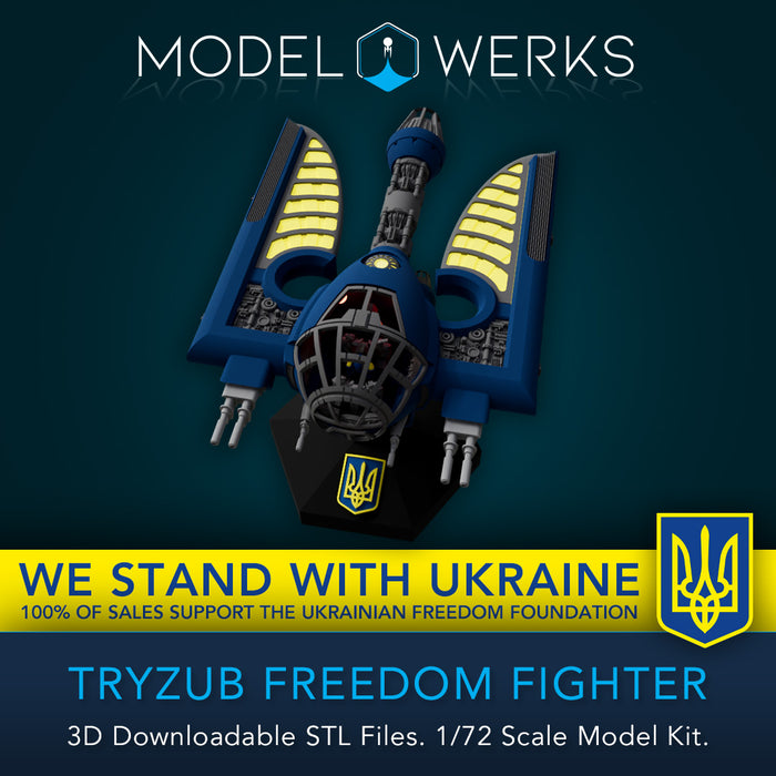 1/72 Scale Tryzub Freedom Fighter STL File Download