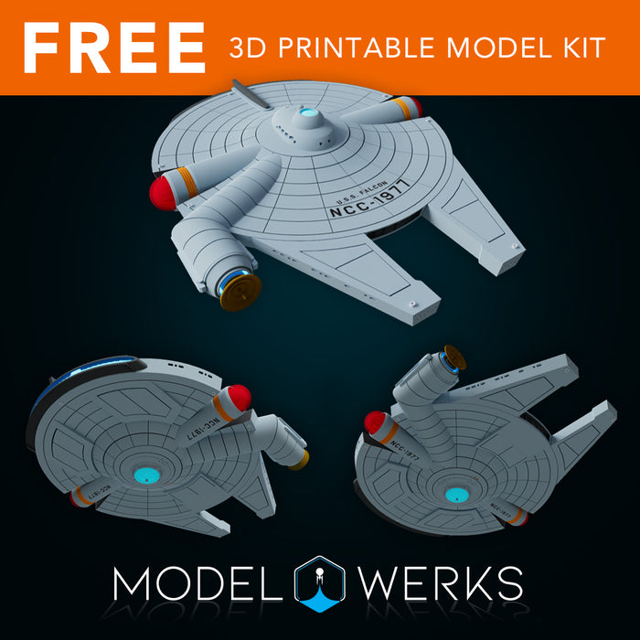 1/1000 USS Falcon STL [FREE DOWNLOAD]