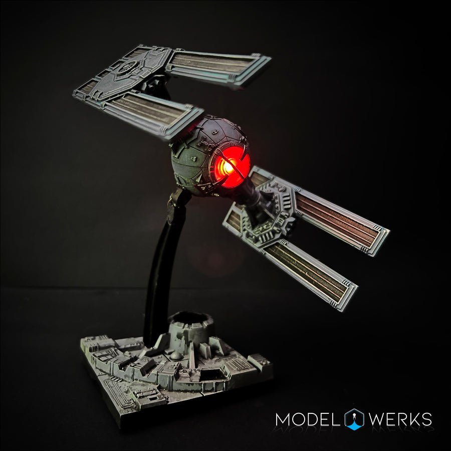 One-of-One Tie Droid 1/72 Scale — Illuminated Finished Display Model