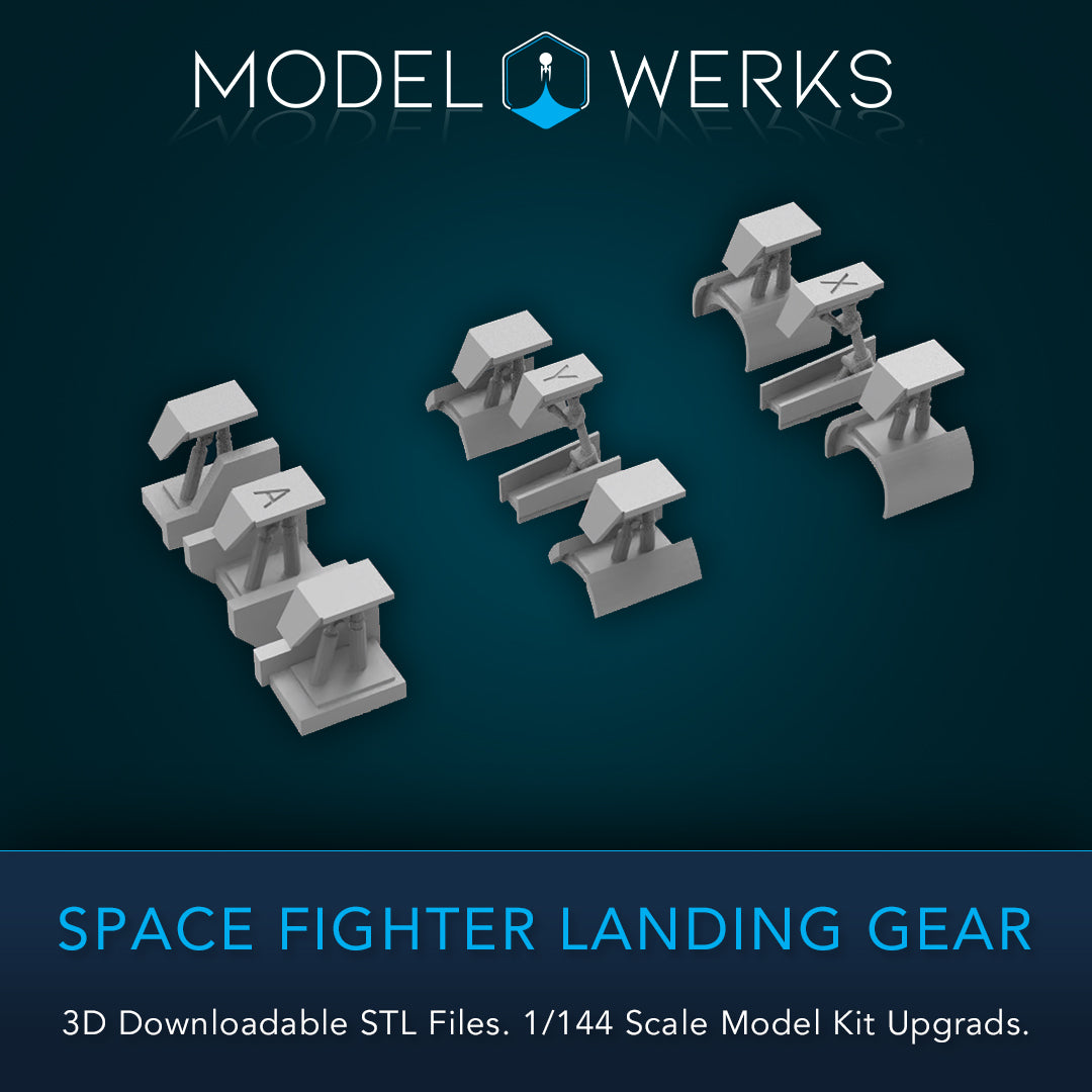 1/144 Scale Star Fighter Landing Gear STL File Download [FREE DOWNLOAD]