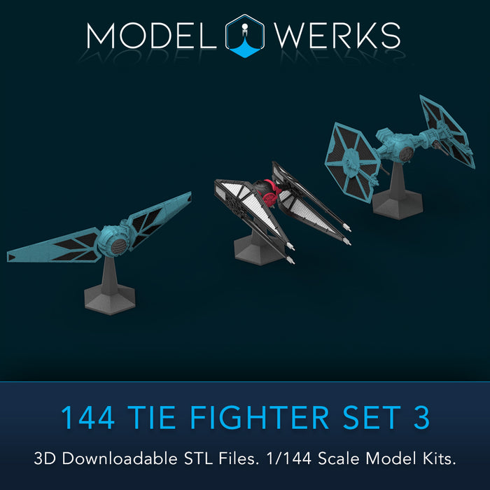 1/144 Tie Set 3 STL File Download