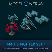 1/144 Tie Set 4 STL File Download