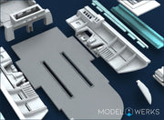 1:350 Scale Refit Enterprise 1701-A Shuttlebay Upgrade Kit STL File Download