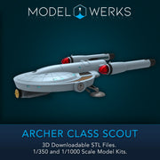 1/350 Archer Class Scout STL File Download