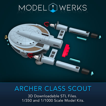 1/350 Archer Class Scout STL File Download