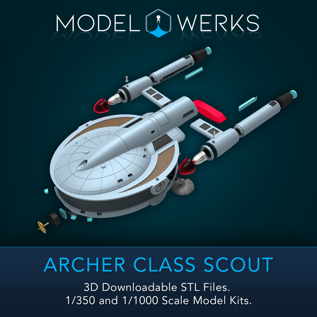 1/350 Archer Class Scout STL File Download