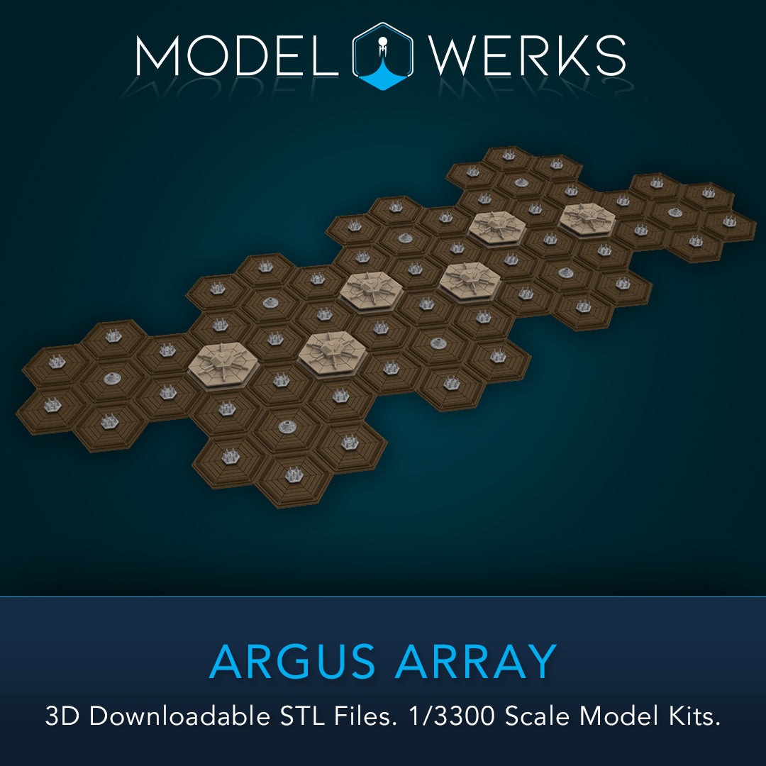 1/3300 Argus Array STL File Download – modelwerkshop