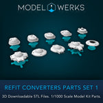 1/1000 Refit Converters Parts Set 1 STL File Download