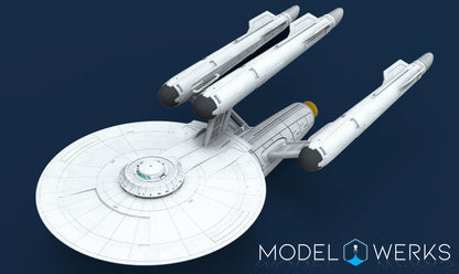 1:1000 Discovery Enterprise Dreadnought Conversion Kit STL Download