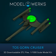 TOS Style Gorn Crusier 1/1000 Scale STL File Download