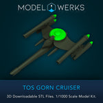TOS Style Gorn Crusier 1/1000 Scale STL File Download