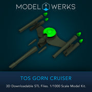 TOS Style Gorn Crusier 1/1000 Scale STL File Download