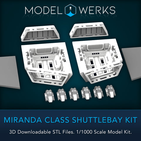 1:1000 Miranda Shuttlebay Conversion Kit STL File Download