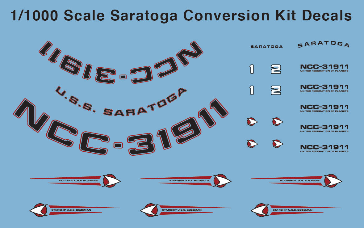 1:1000 Saratoga Conversion Kit STL File Download