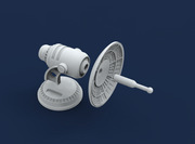 1:1000 Discovery Enterprise Sensor Mounted Deflector STL File Download