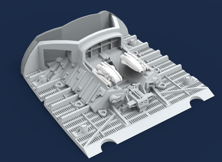 1:1000 USS Excelsior Upgrade Kit STL File Download