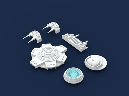 1:1000 USS Excelsior Upgrade Kit STL File Download