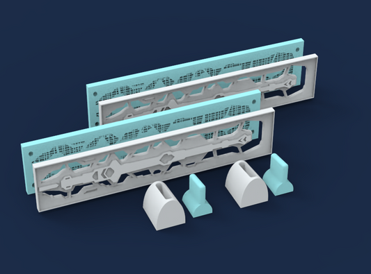 1:350 Scale Klingon K’tinga Nacelle Inserts STL File Download