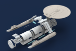 1:1000 Discovery Enterprise Ptolemy Conversion Kit STL Download