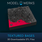 1/72 Scale Textured Bases STL File Download