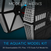 1/72 Scale Tie Aquatic Full Kit STL File Download