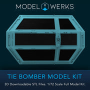 1/72 Scale Tie Bomber Full Kit STL File Download