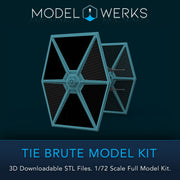 1/72 Scale Tie Brute Full kit STL File Download