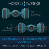 1/72 Scale Tie Crawler / Tie Heavy Crawler Full Kit STL File Download