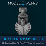 1/72 Scale Tie Defender Full Kit STL File Download