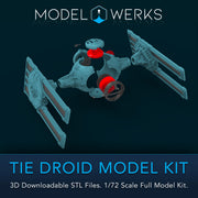 1/72 Scale Tie Droid Full Kit STL File Download