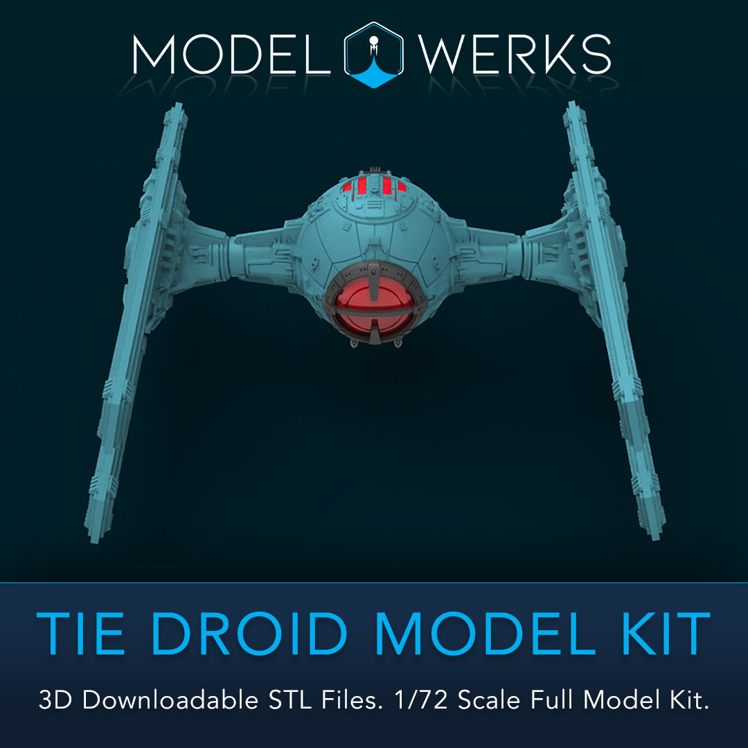 1/72 Scale Tie Droid Full Kit STL File Download
