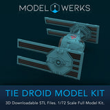 1/72 Scale Tie Droid Full Kit STL File Download