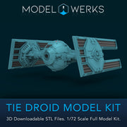 1/72 Scale Tie Droid Full Kit STL File Download