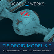 1/72 Scale Tie Droid Full Kit STL File Download