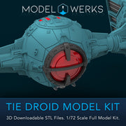 1/72 Scale Tie Droid Full Kit STL File Download