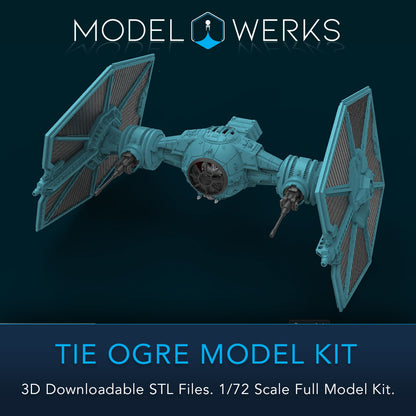 1/72 Scale Tie Ogre Full kit STL File Download