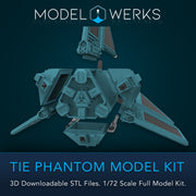 1/72 Scale Tie Phantom Full Kit STL File Download