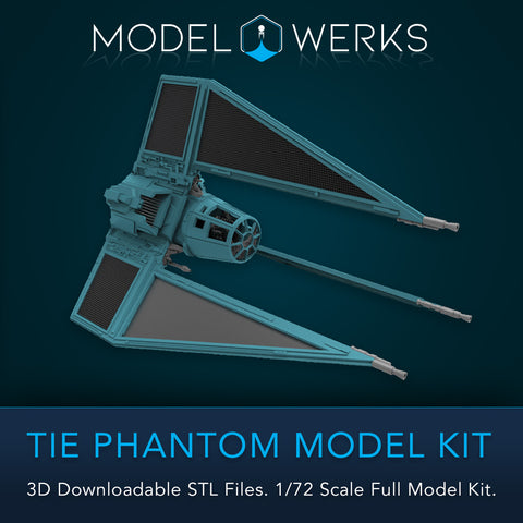 1/72 Scale Tie Phantom Full Kit STL File Download