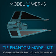 1/72 Scale Tie Phantom Full Kit STL File Download