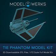 1/72 Scale Tie Phantom Full Kit STL File Download