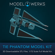 1/72 Scale Tie Phantom Full Kit STL File Download
