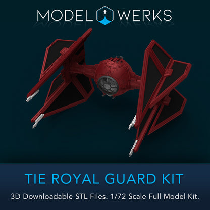 1/72 Scale Tie Royal Guard Full Kit STL File Download