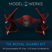 1/72 Scale Tie Royal Guard Full Kit STL File Download