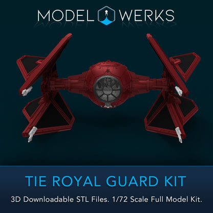 1/72 Scale Tie Royal Guard Full Kit STL File Download